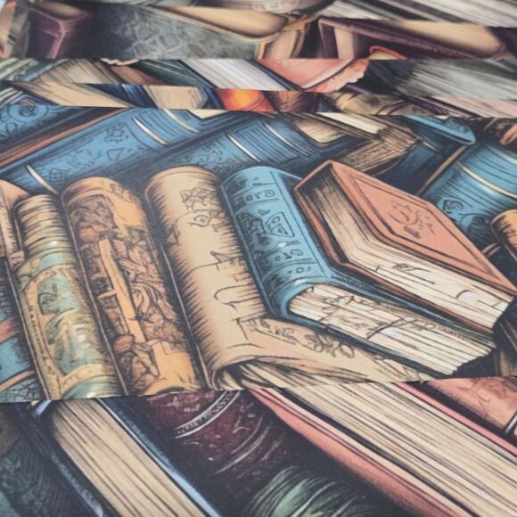 Handmade Library Book ENVELOPES W Flat Cards Approx 4" X 6"  W Seals Gel Pen Inc - Picture 6 of 10